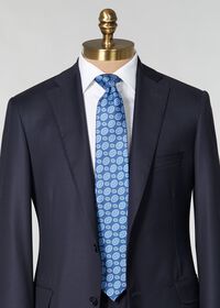 Paul Stuart Printed Silk Tossed Oval Tie, thumbnail 2