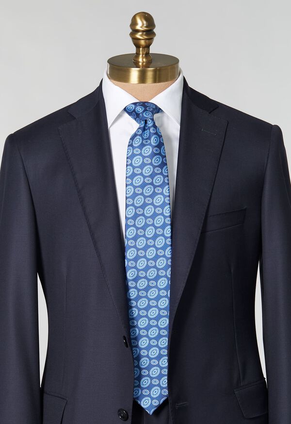 Paul Stuart Printed Silk Tossed Oval Tie, image 2