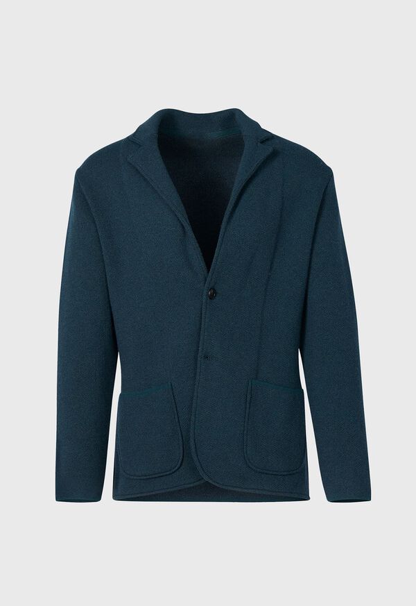 Paul Stuart Wool Twill Knit Jacket, image 1