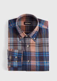 Paul Stuart Exaggerated Plaid Flannel Sport Shirt, thumbnail 1