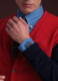 Paul Stuart Cotton Washed Denim Sport Shirt, thumbnail 2