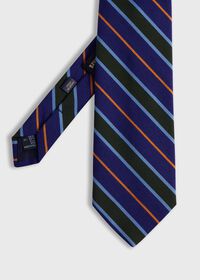 Paul Stuart Wool & Cotton Stripe Tie, thumbnail 1