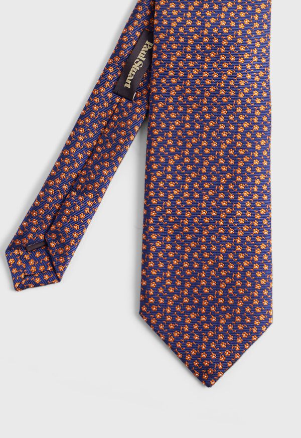 Paul Stuart Woven Silk Micro Flower Tie, image 1