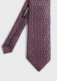 Paul Stuart Woven Silk Micro Flower Tie, thumbnail 1