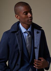 Paul Stuart Wool Herringbone Reversible Coat, thumbnail 6