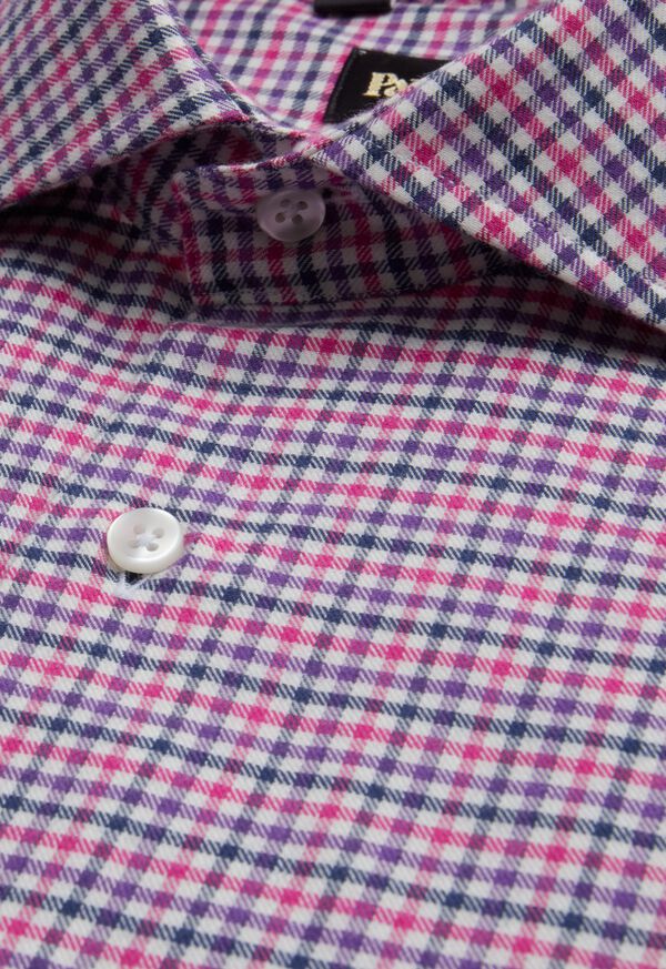 Paul Stuart Mini Check Flannel Sport Shirt, image 2
