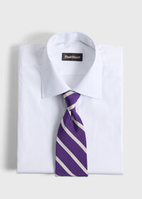 Paul Stuart Woven Silk Regimental Stripe Tie, thumbnail 2