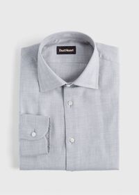 Paul Stuart Cotton and Cashmere Solid Dress Shirt, thumbnail 1
