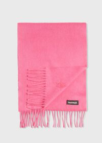Paul Stuart Cashmere Solid Color Scarf with Embroidered Logo, thumbnail 13