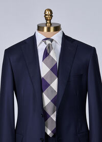 Paul Stuart Woven Silk Oversized Check Tie, thumbnail 2