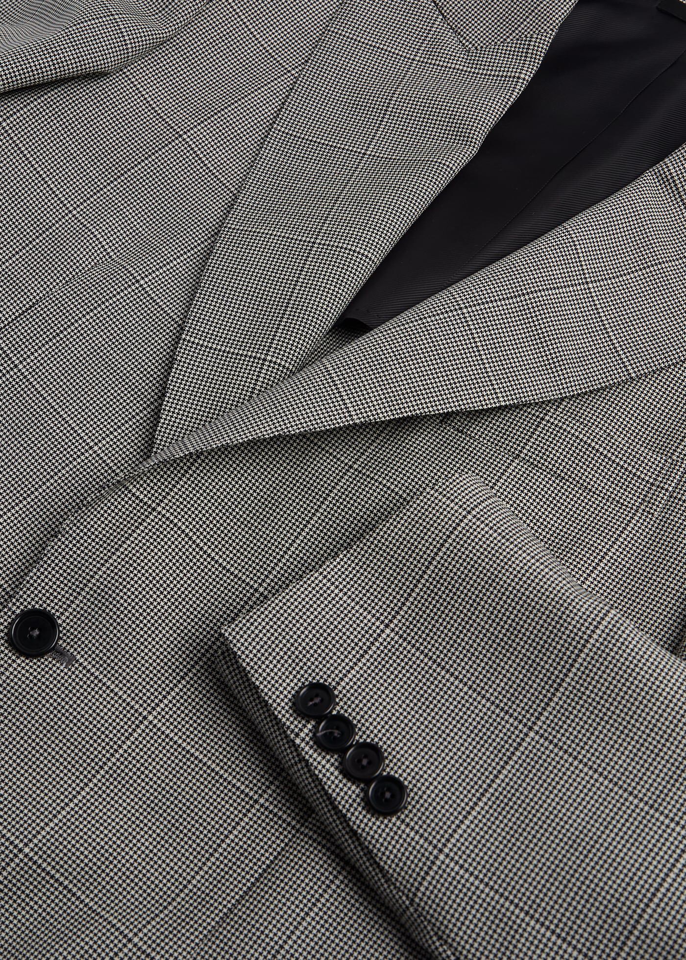 Black and White Plaid Suit