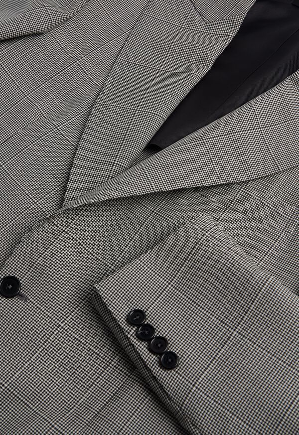 Paul Stuart Black and White Plaid Suit, image 2
