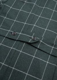 Paul Stuart Classic Double Breasted Windowpane Wool Coat, thumbnail 3