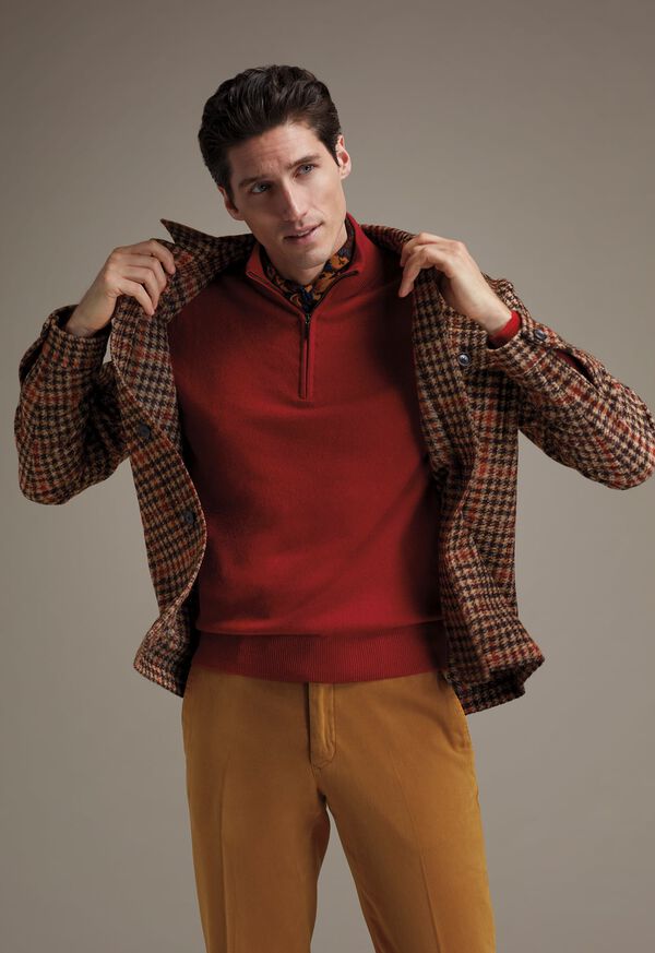 FW21 Paul Stuart Catalog Plaid Shirt Jacket Look, image 1