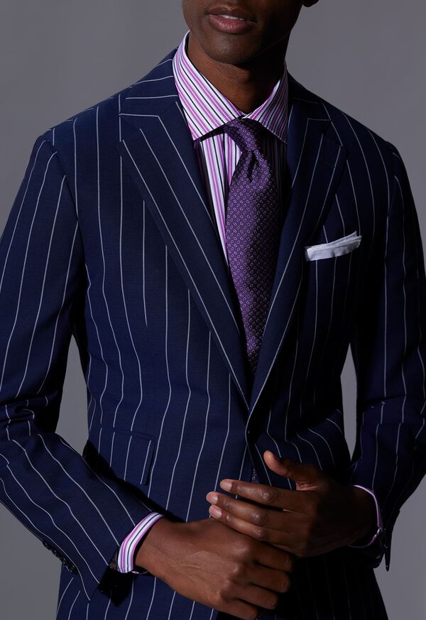 Paul Stuart Variegated Stripe Slim Fit Dress Shirt, image 2