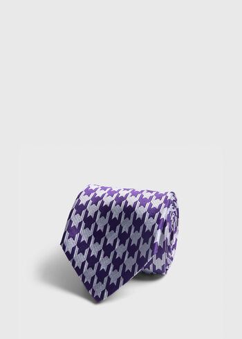 Paul Stuart Woven Silk Houndstooth Tie