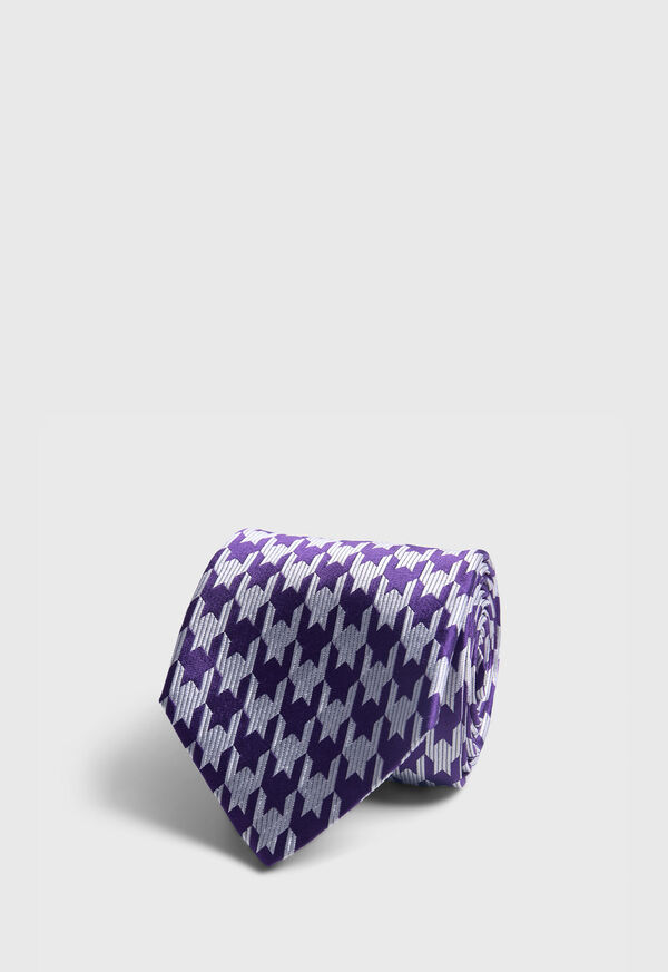 Paul Stuart Woven Silk Houndstooth Tie, image 1