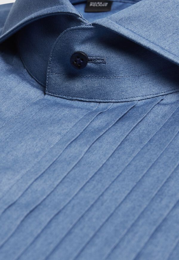 Paul Stuart Pleated Bib Front Tuxedo Shirt, image 2