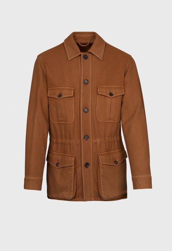 Paul Stuart Garment Washed Cashmere Safari Jacket