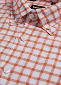 Paul Stuart Linen Windowpane Sport Shirt, thumbnail 2