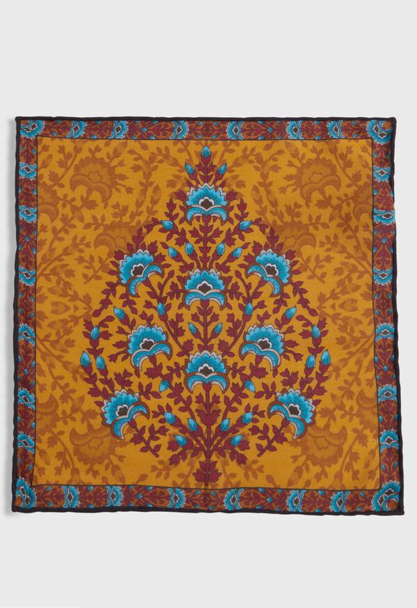 Paul Stuart Printed Floral Tree Pocket Square, image 2