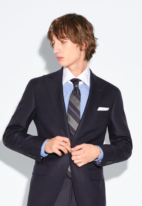 Paul Stuart Silk Woven Stripe Tie, image 2