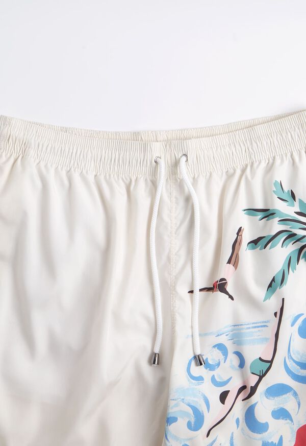 Paul Stuart Beach Print Swim Trunk, image 3