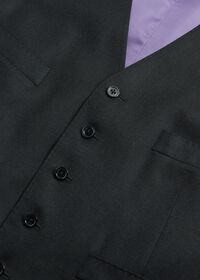 Paul Stuart Black Doeskin Vest, thumbnail 2