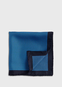 Paul Stuart Silk Twill Micro Medallion Pocket Square, thumbnail 1