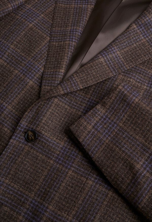 Paul Stuart Brown and Lavender Plaid Jacket, image 2