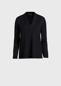 Paul Stuart Lightweight Wool Button Front Cardigan, thumbnail 1