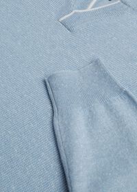 Paul Stuart Open Collar Sweater With Contrast Tipping, thumbnail 2