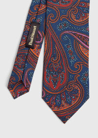 Paul Stuart Bold Color Printed Paisley Tie, thumbnail 1