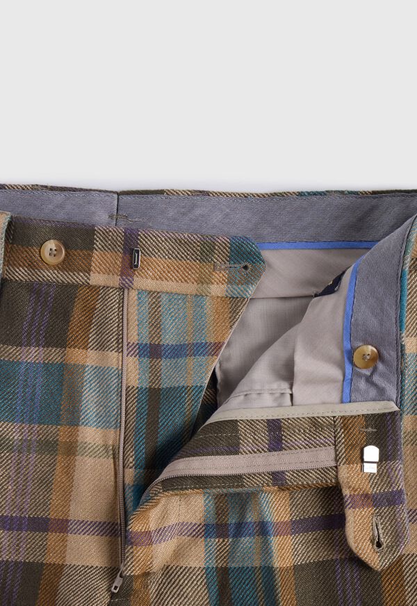 Paul Stuart Linen Plaid Dress Trouser, image 2