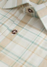 Paul Stuart Printed Plaid Cotton Shirt, thumbnail 2