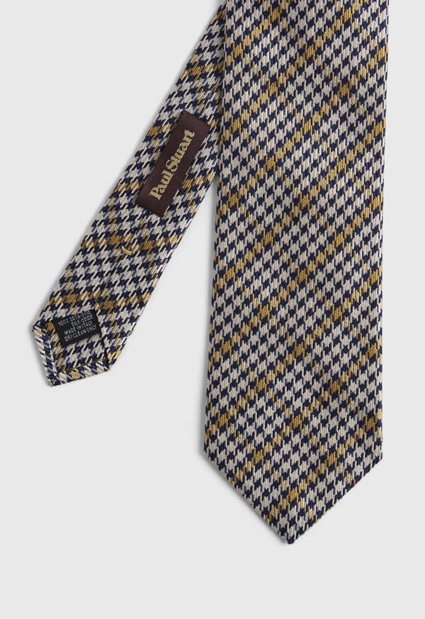 Paul Stuart Woven Silk Multicolor Plaid Tie, image 1