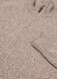 Paul Stuart Wool & Cashmere Moulinee Full Zip Sweater, thumbnail 2