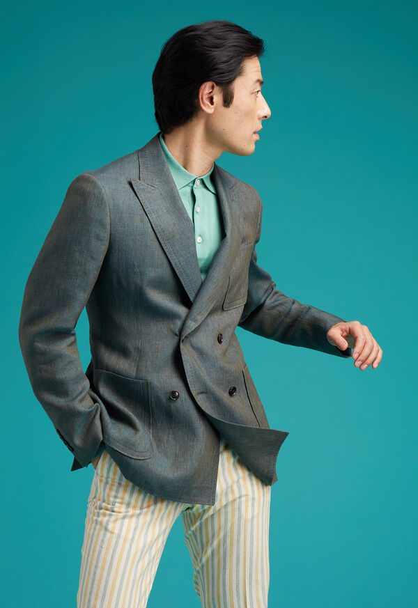 Paul Stuart Olive Linen Jacket, image 2