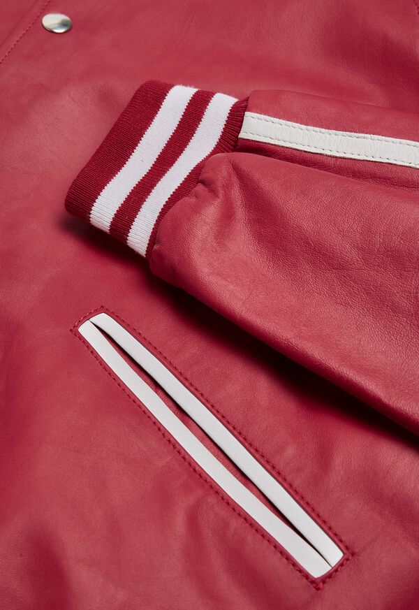 Paul Stuart Crimson Bomber Jacket, image 3