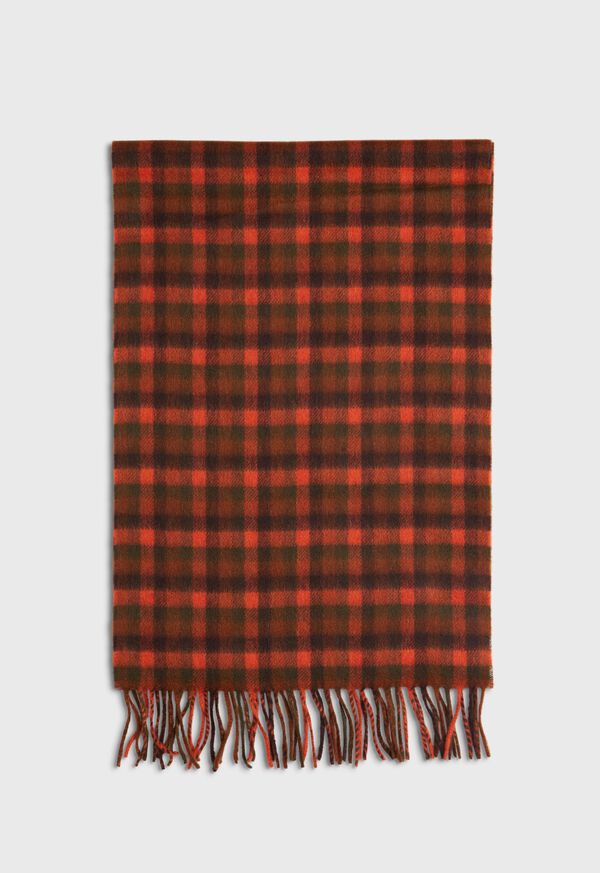 Paul Stuart Shepherd Check Scarf, image 2