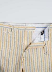 Paul Stuart Green & Yellow Stripe Cotton Pant, thumbnail 4