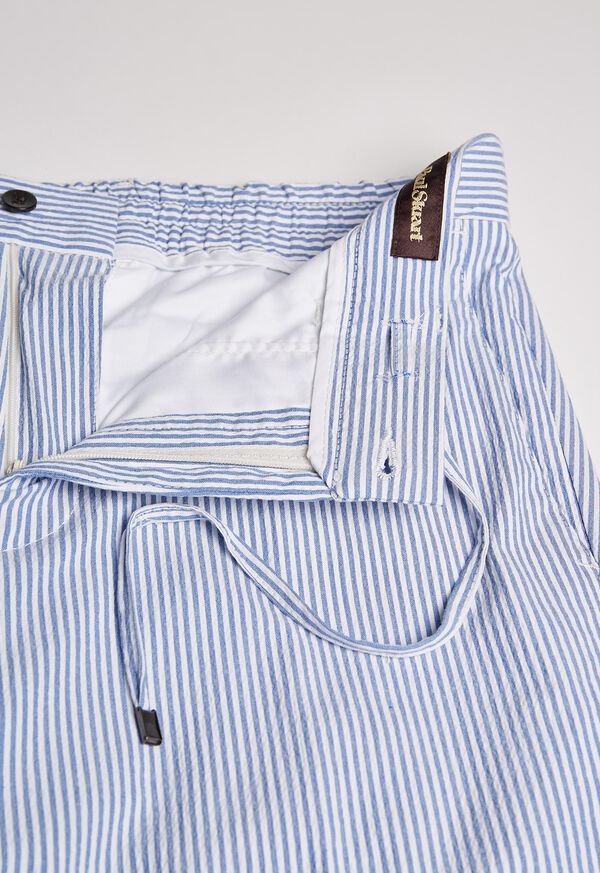 Paul Stuart Slim Fit Drawstring Seersucker Pant, image 2