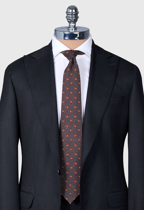 Paul Stuart Foulard Printed Wool Tie, image 2