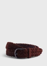 Paul Stuart Woven Suede Belt, thumbnail 1