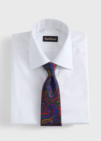 Paul Stuart Ornate Paisley Print Silk Tie, thumbnail 2