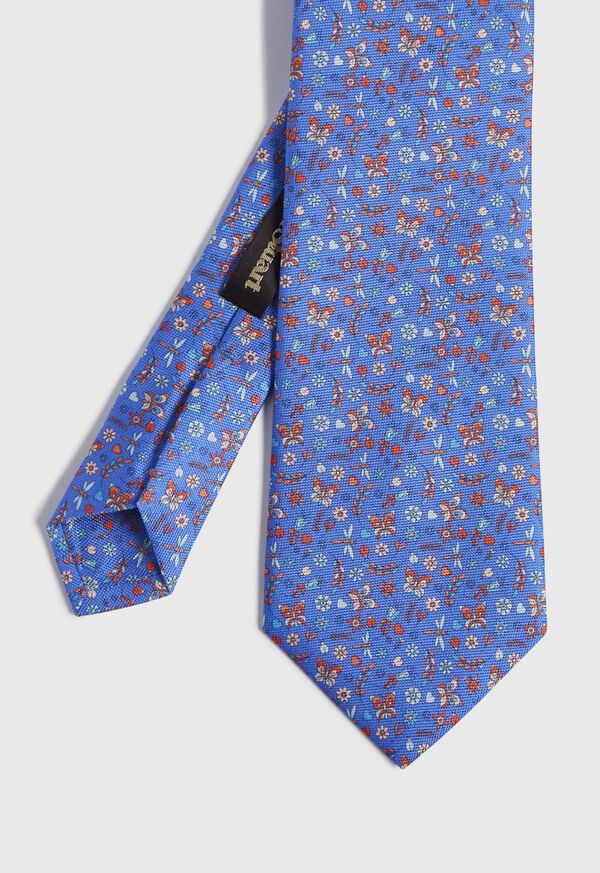 Paul Stuart Floral Butterfly Print Tie, image 1