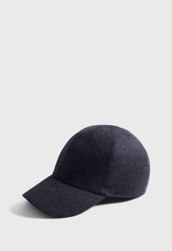 Paul Stuart Wool & Cashmere Flannel Baseball Cap, image 1