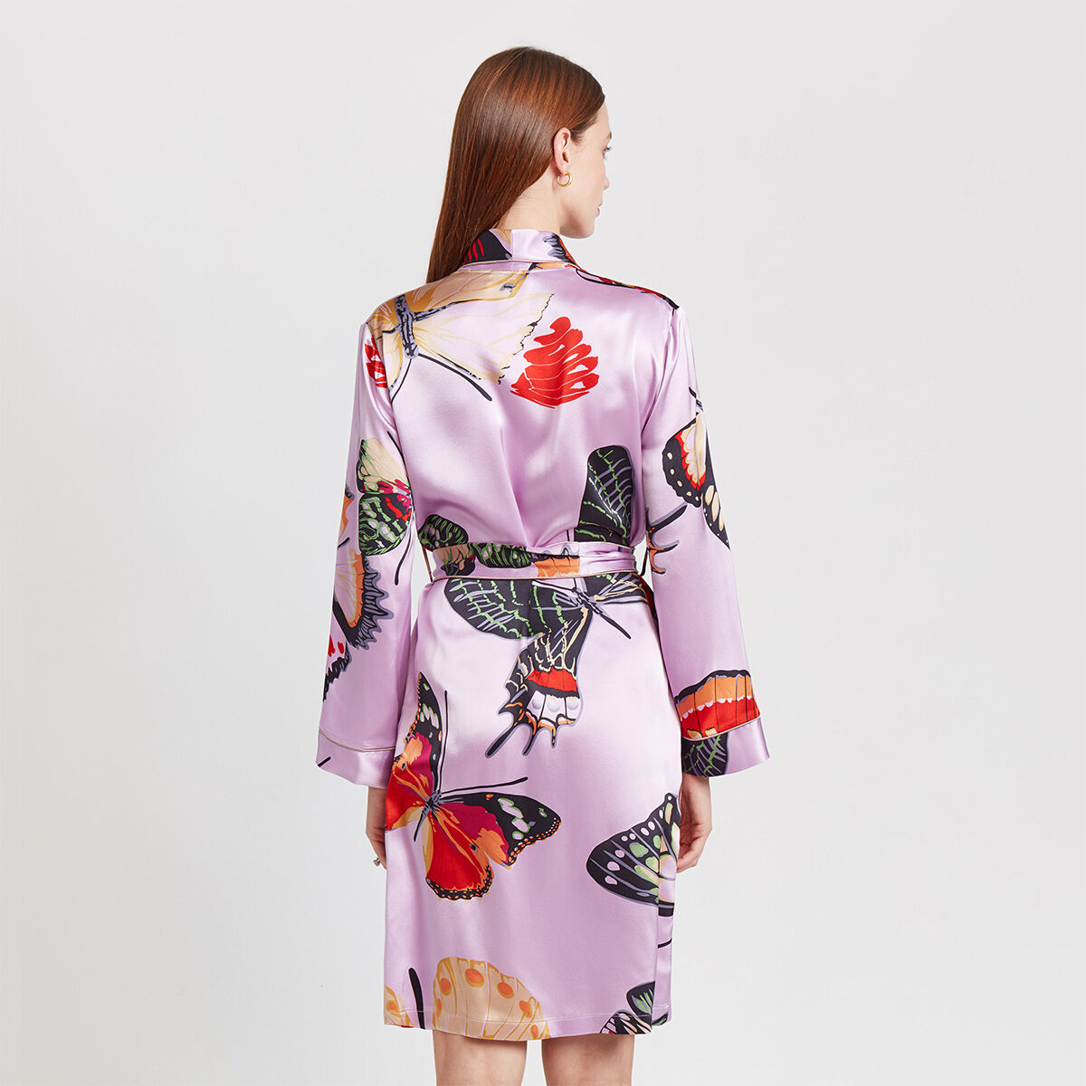 Silk Butterfly Motif Robe