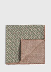 Paul Stuart Reversible Floral Print Pocket Square, thumbnail 1
