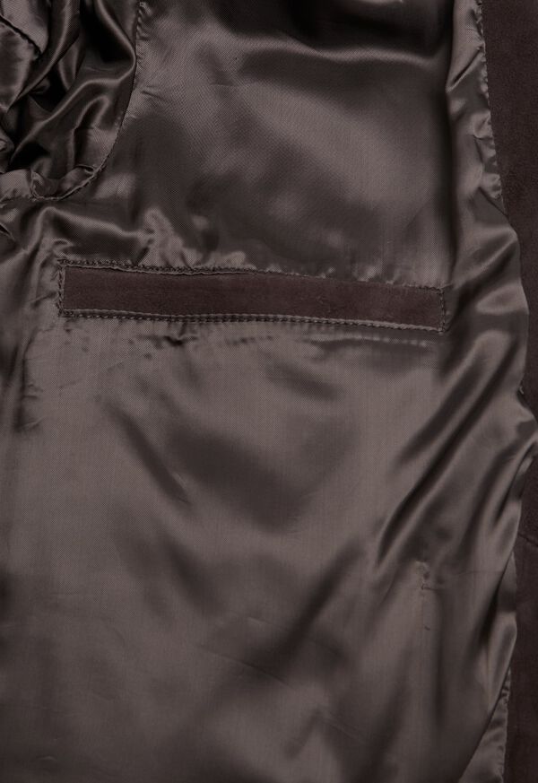 Paul Stuart Brown Suede Button Up Blouson, image 3